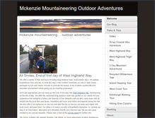 Tablet Screenshot of mckenziemountaineering.com